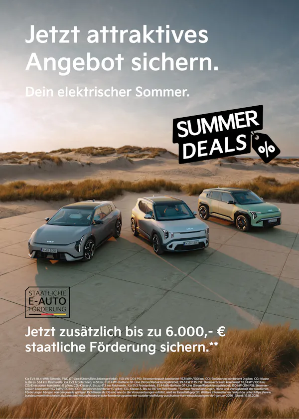 KiaSummerDeals - Dein Sommer wird elektrisch.