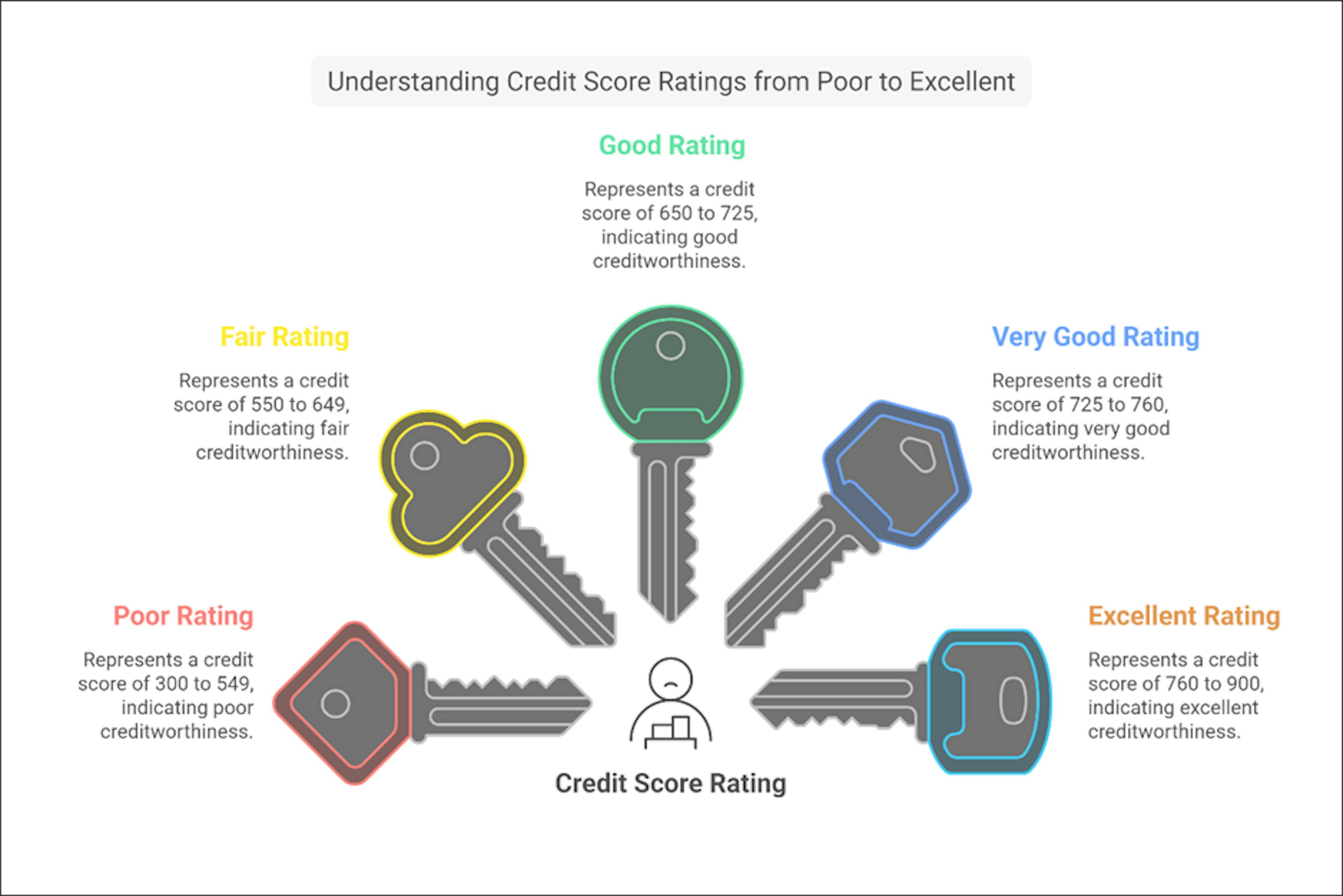 Chart of Understanding Credit Score Rating in Canada