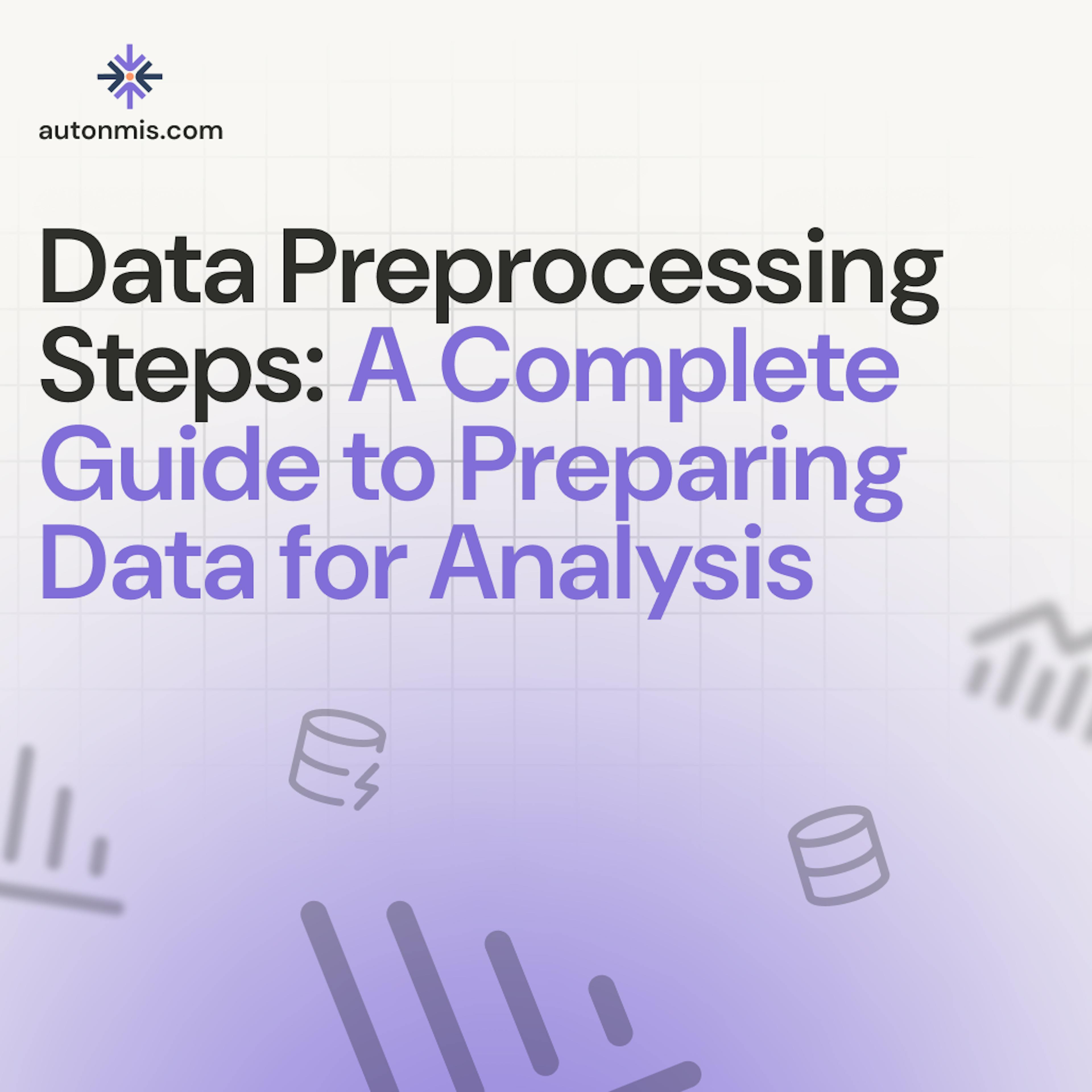 Data Preprocessing Steps