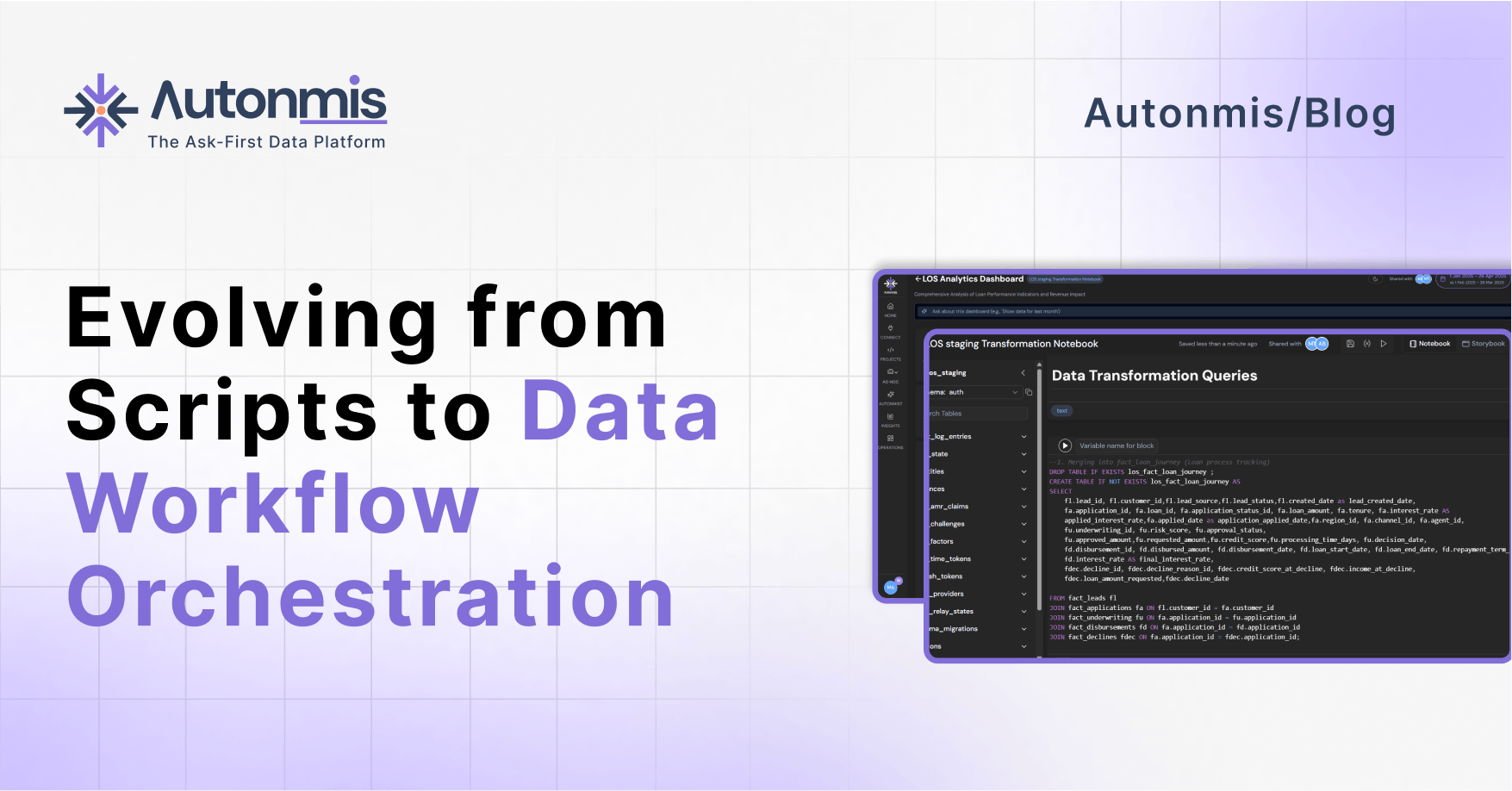 Evolving from Scripts to Data Workflow Orchestration