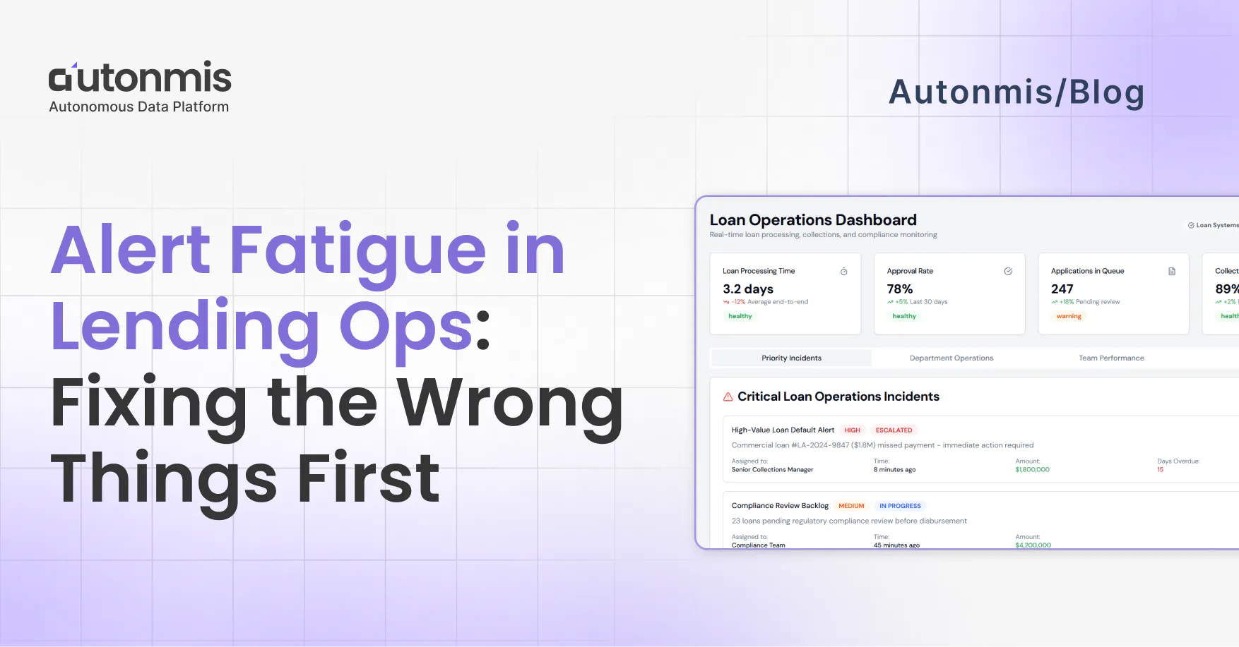 Alert Fatigue in Lending Ops: Fixing the Wrong Things First