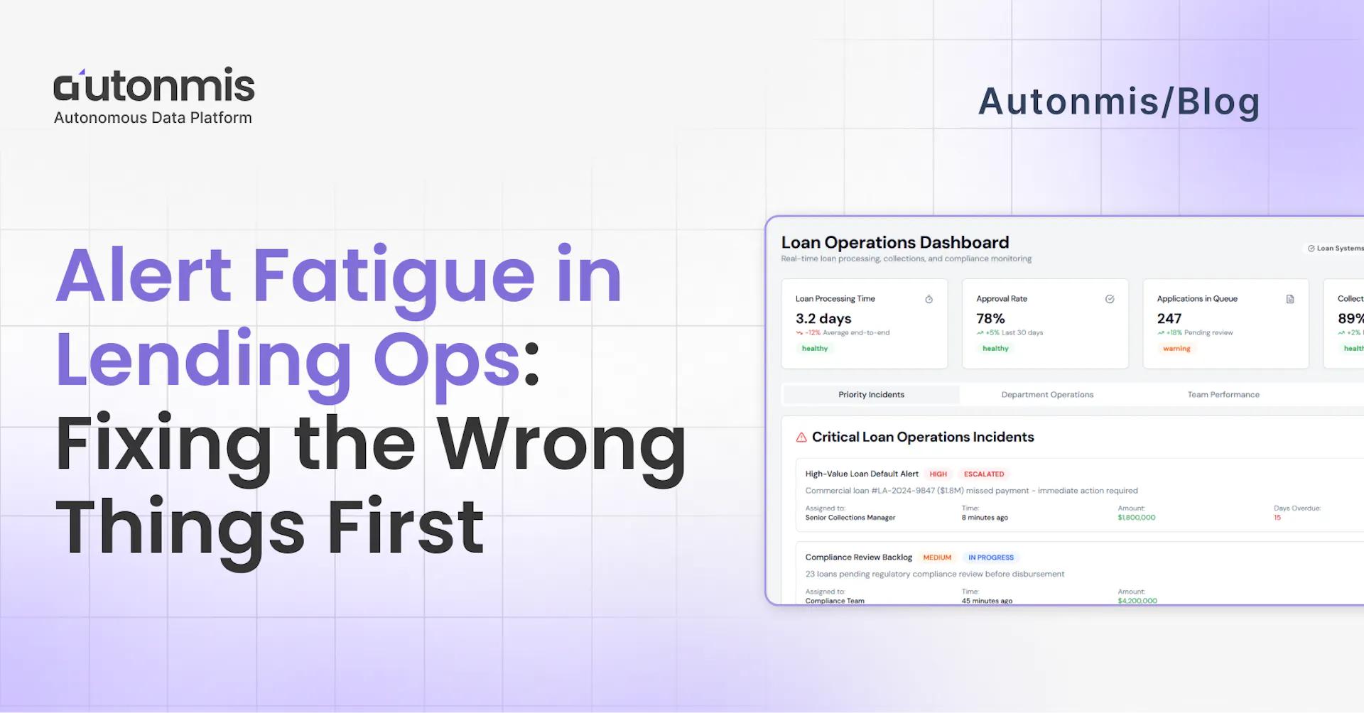Alert Fatigue in Lending Ops: Fixing the Wrong Things First