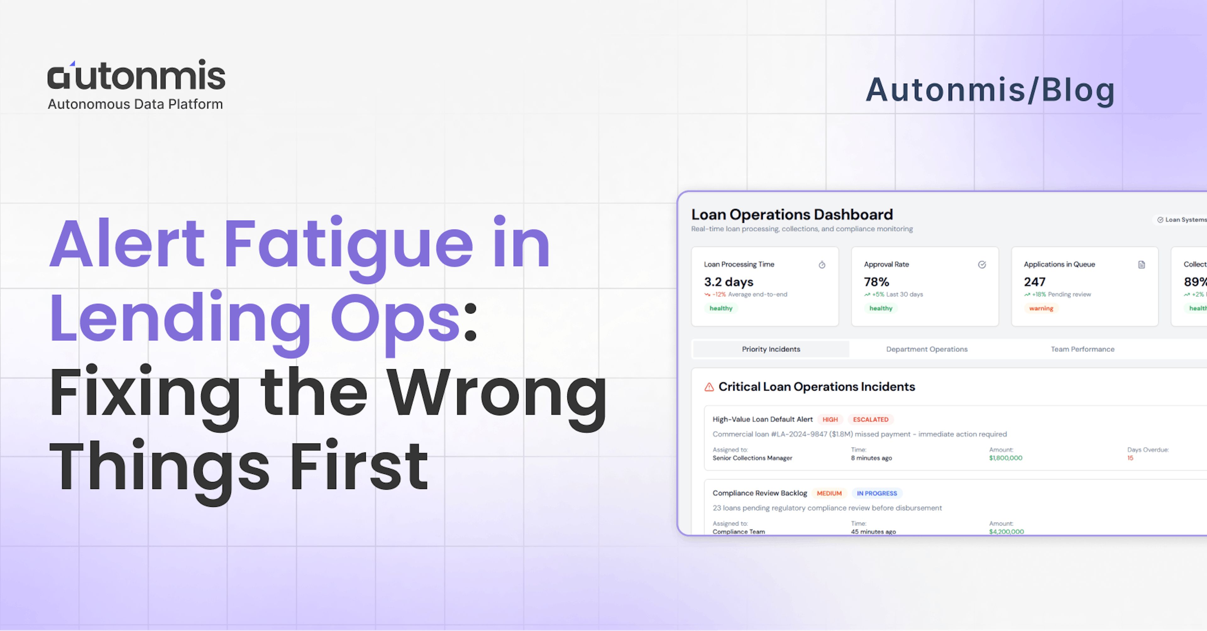 Alert Fatigue in Lending Ops: Fixing the Wrong Things First