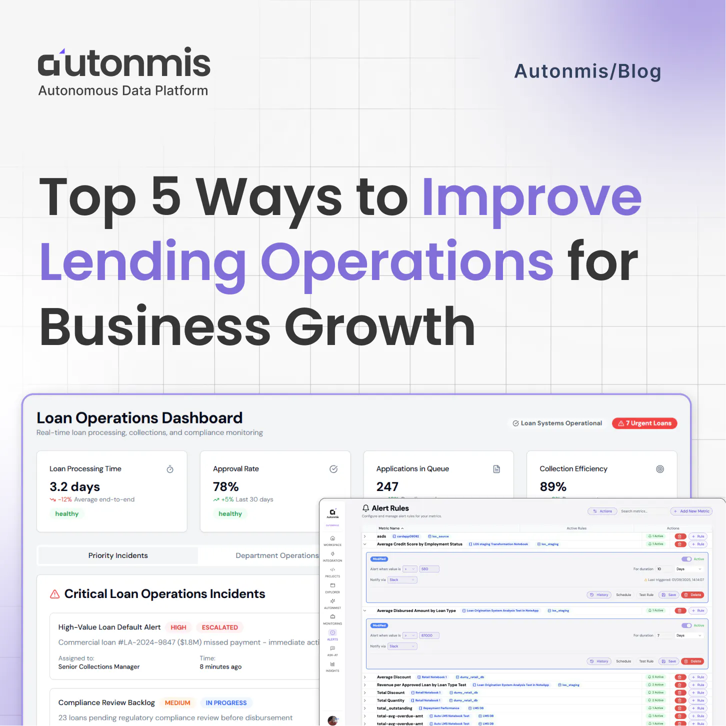 Top 5 Ways to Improve Lending Operations for Business Growth