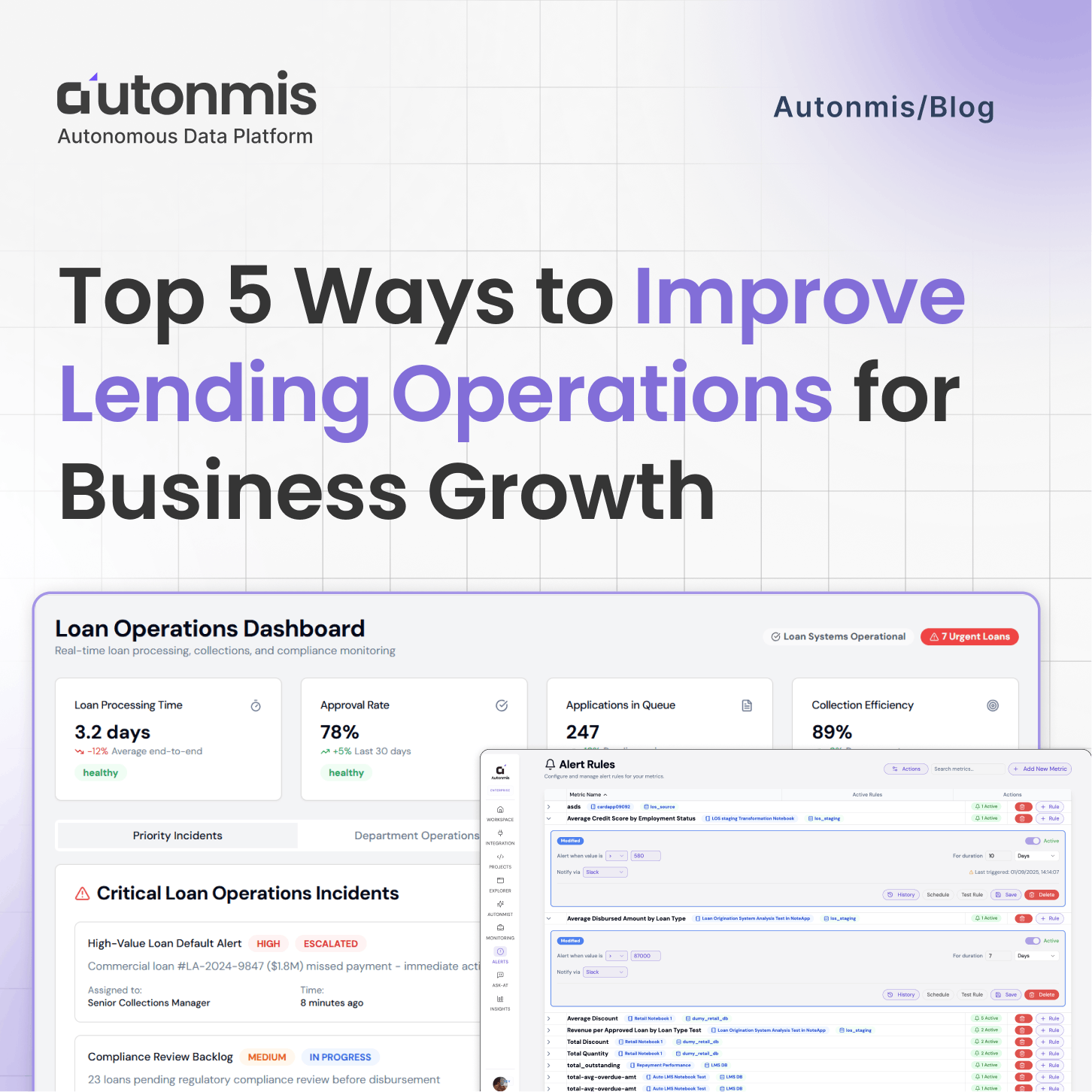 Top 5 Ways to Improve Lending Operations for Business Growth