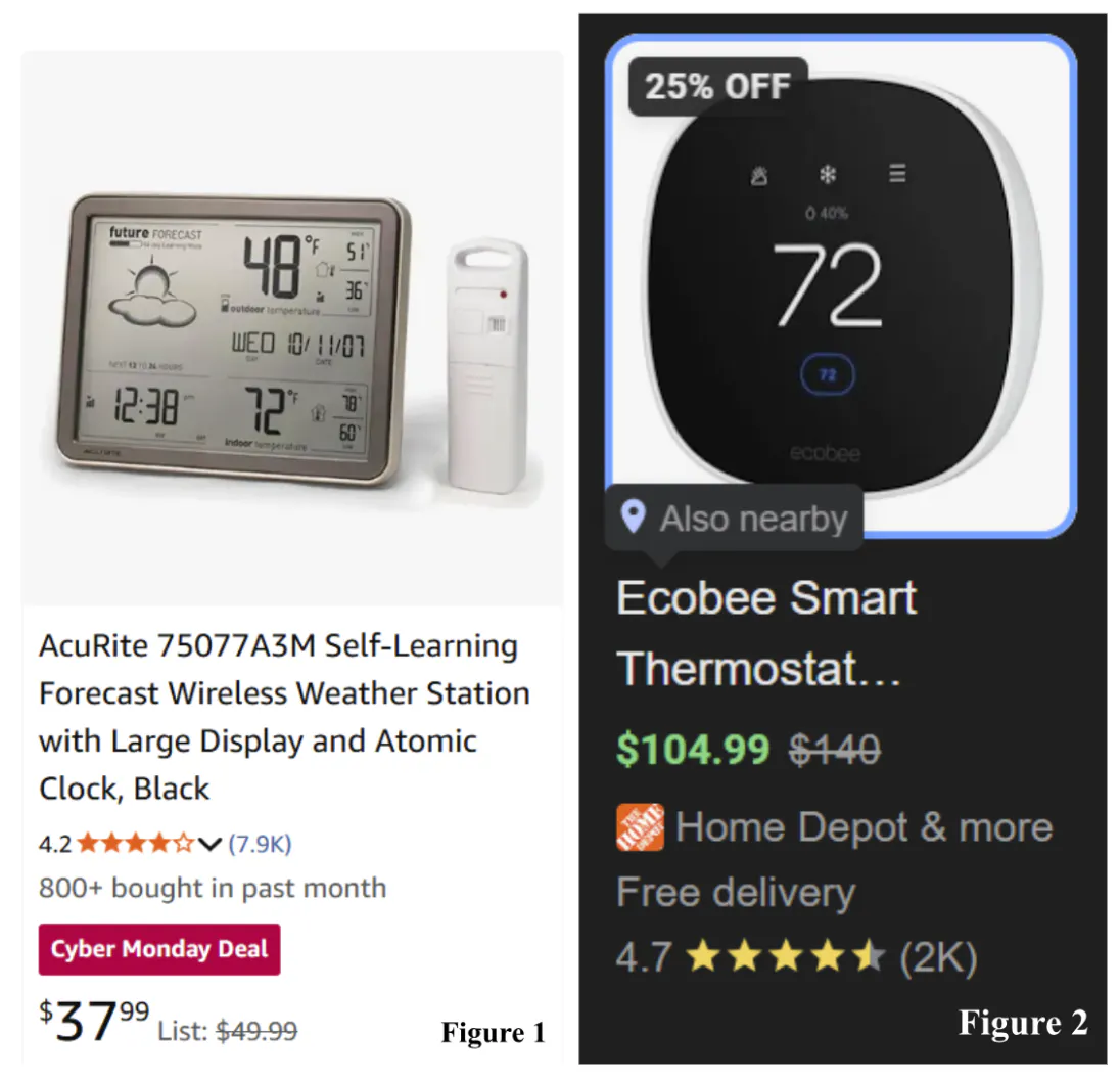 alternative options to the ClimaDot, $37.99, and $104.99 respectively