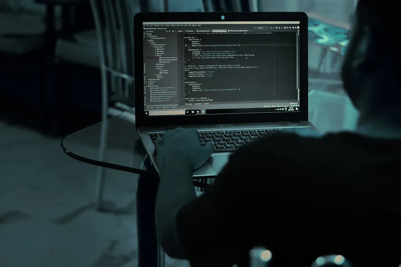 penetration testing security code on computer screen