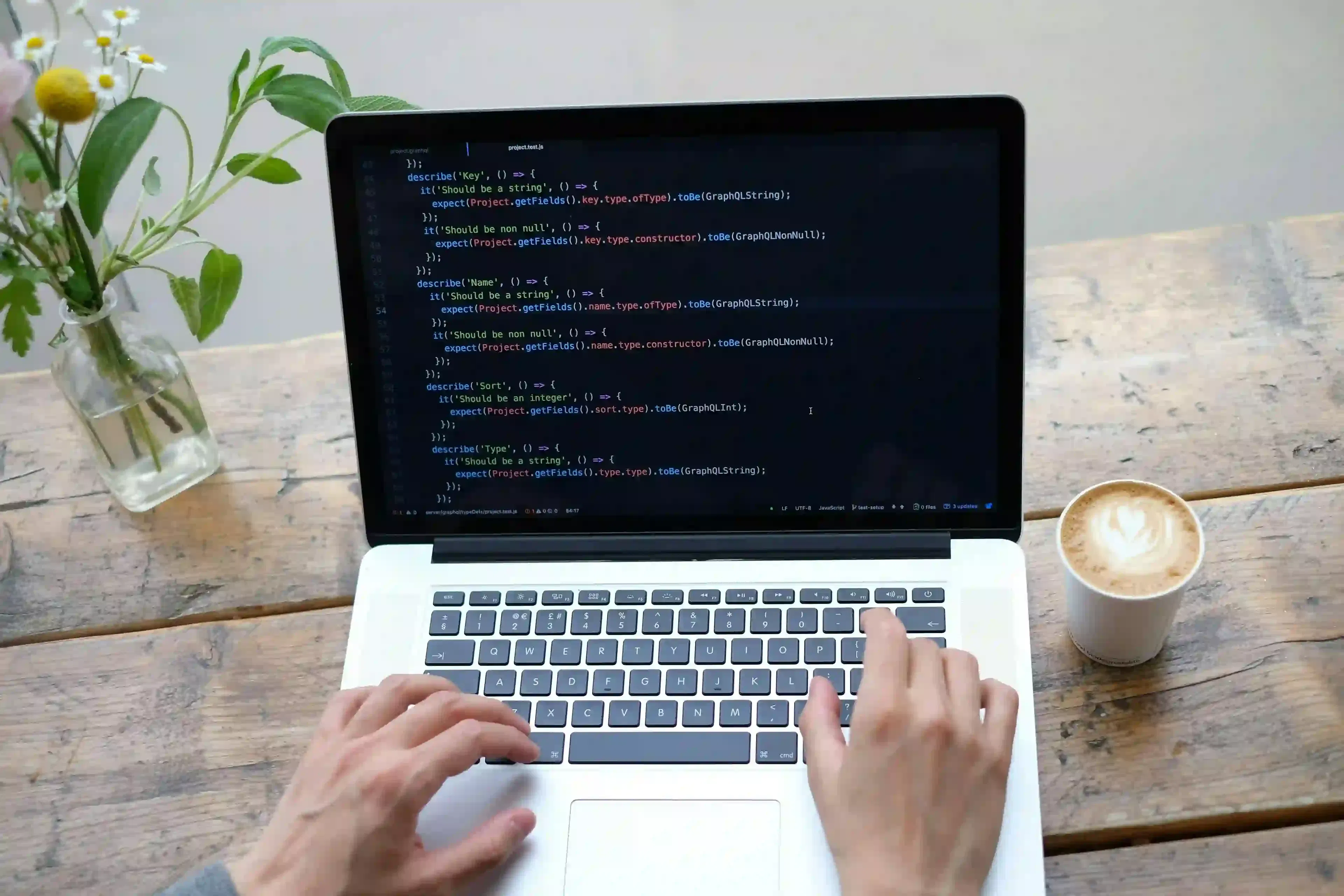 developer exploring Python hashmap on laptop screen