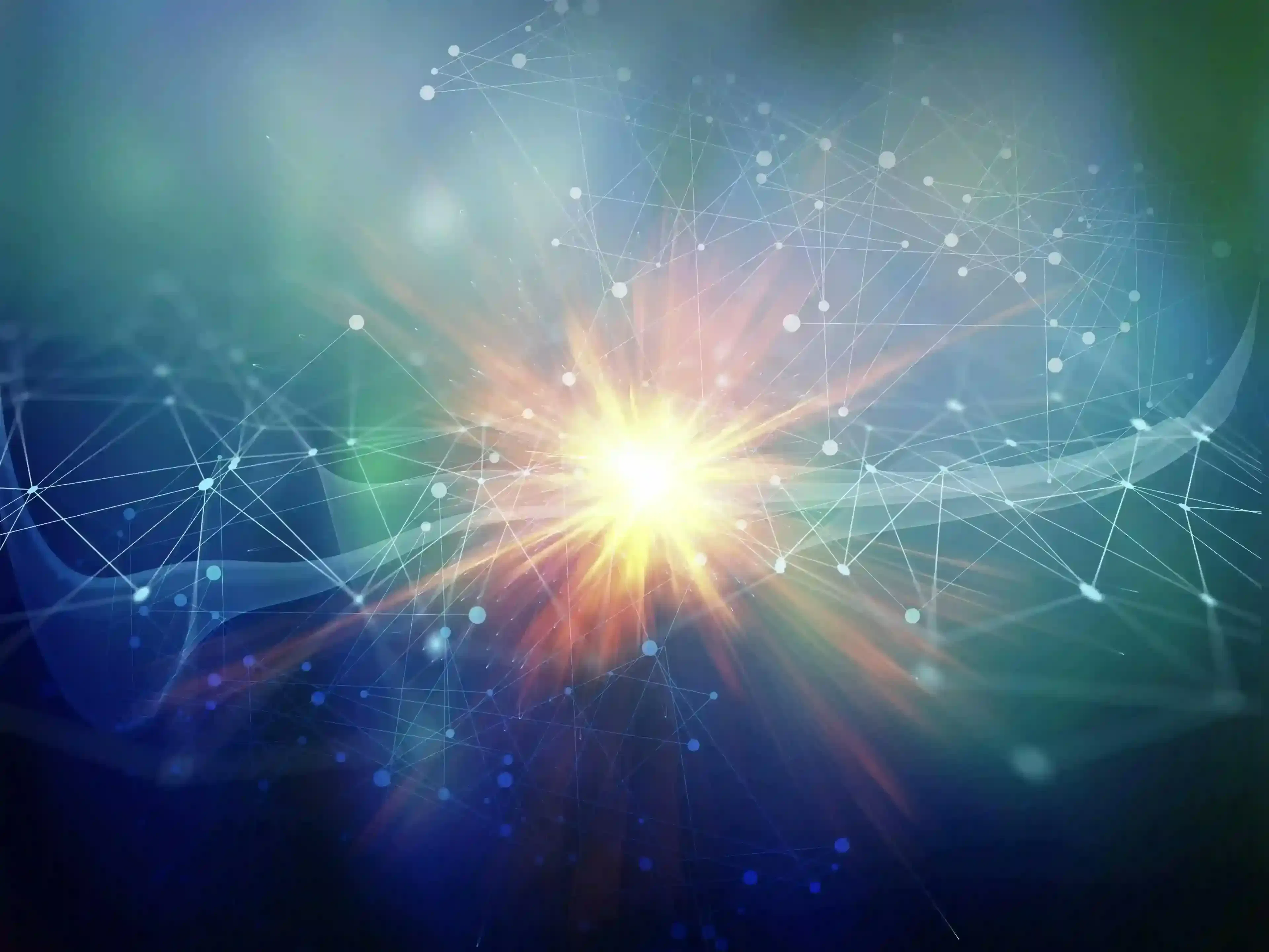 modern network connecting lines and dots background