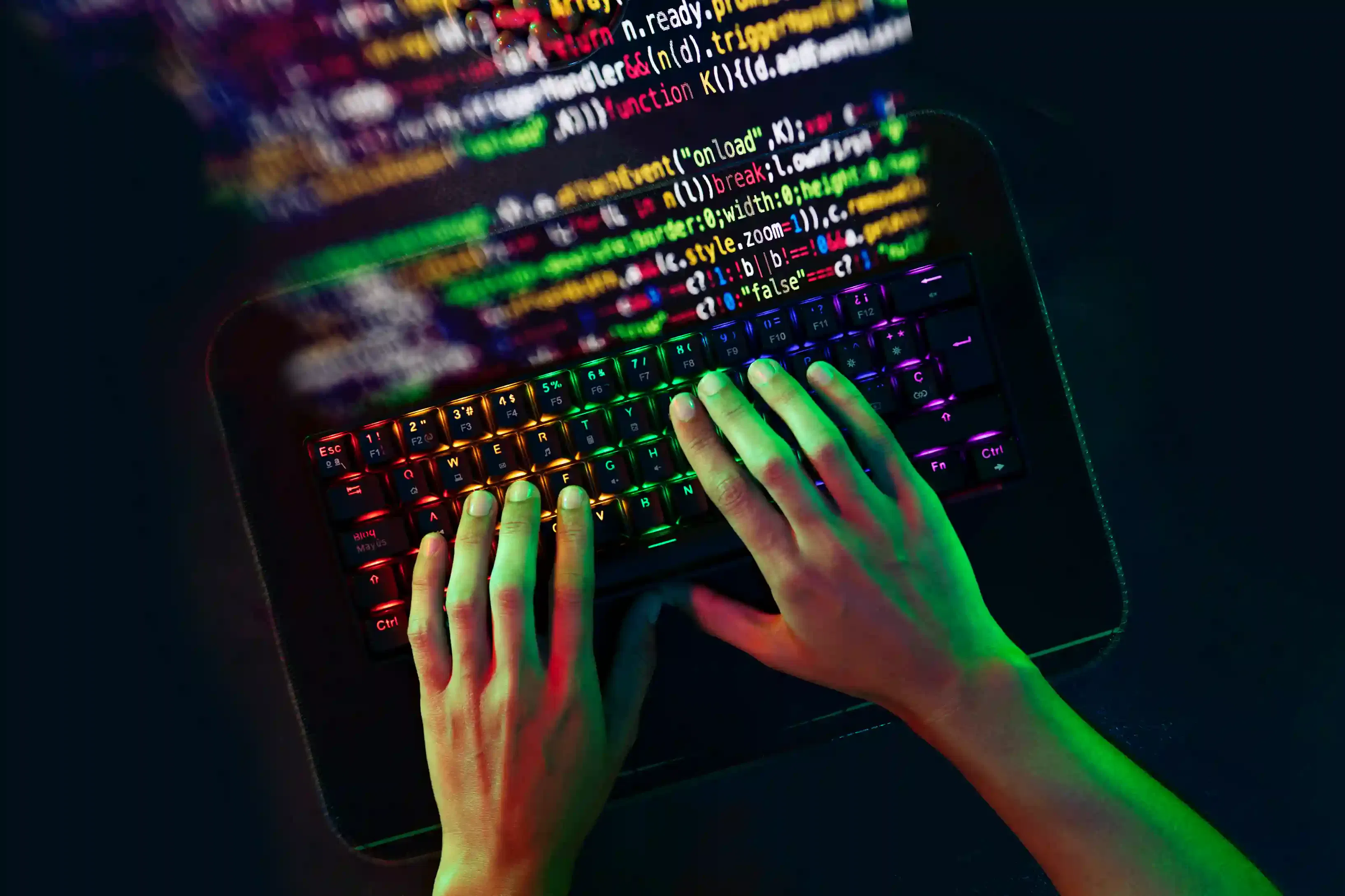 abstract programming background showing code concept