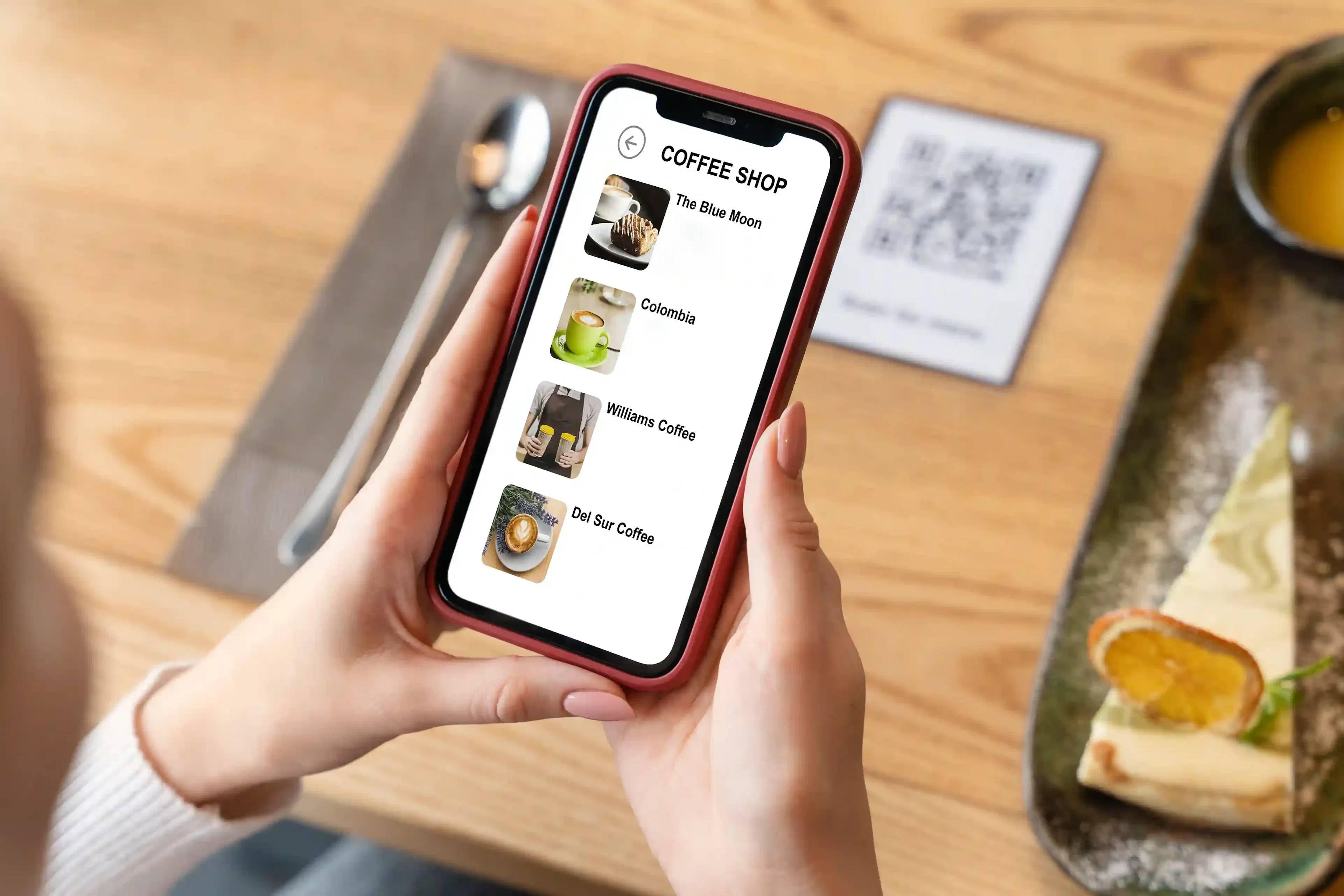 mobile smartphone showing UX/UI design interface