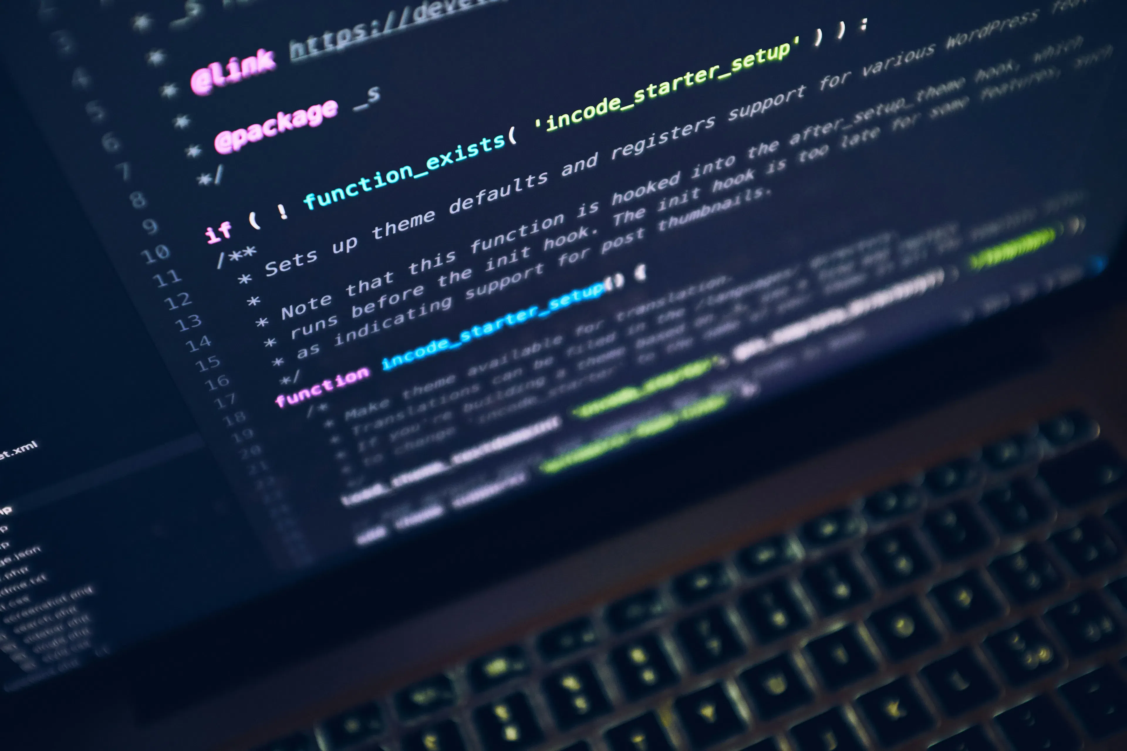 software technology professional working on software project in modern office