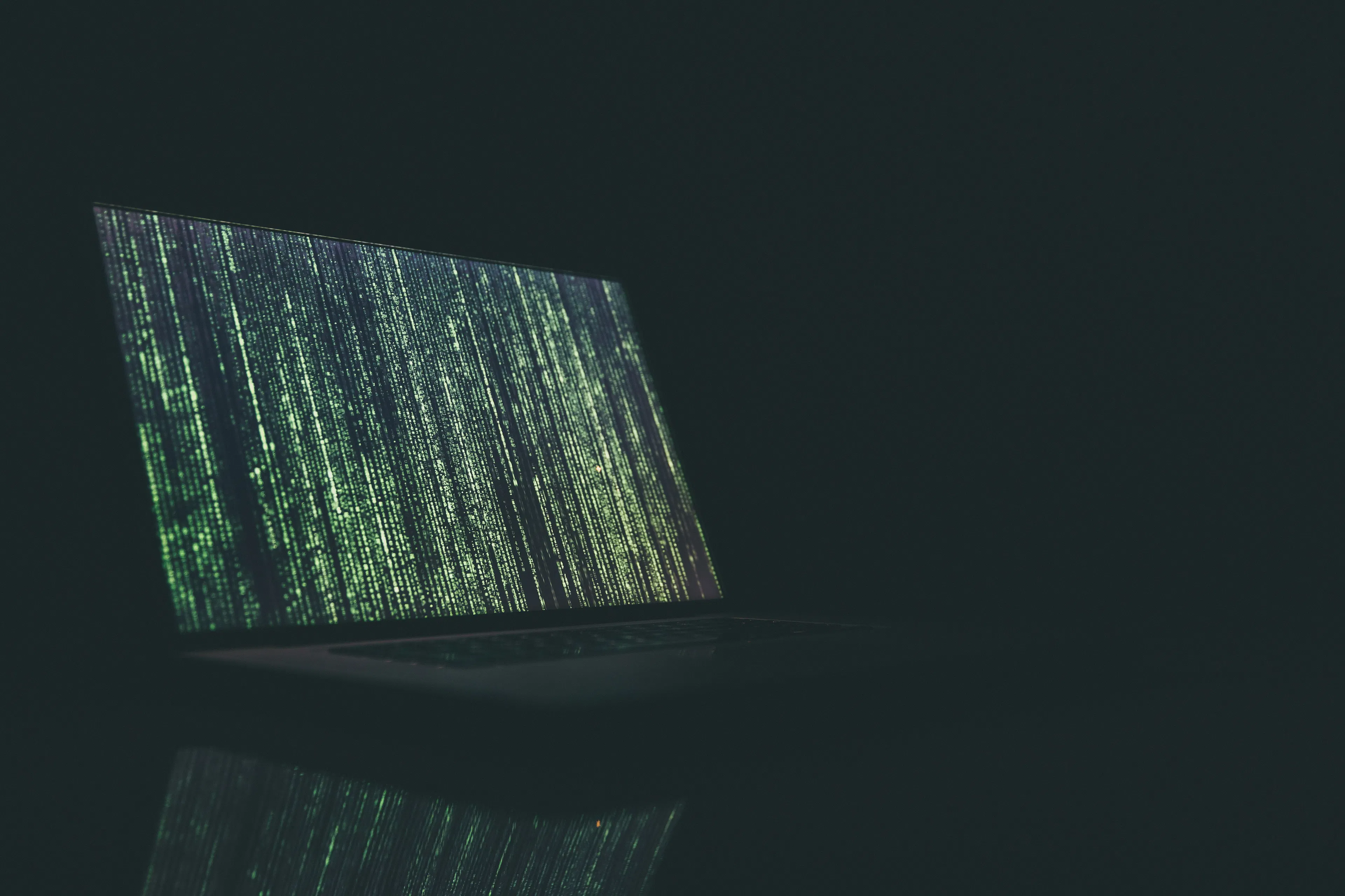 cybersecurity professional working on software project in modern office