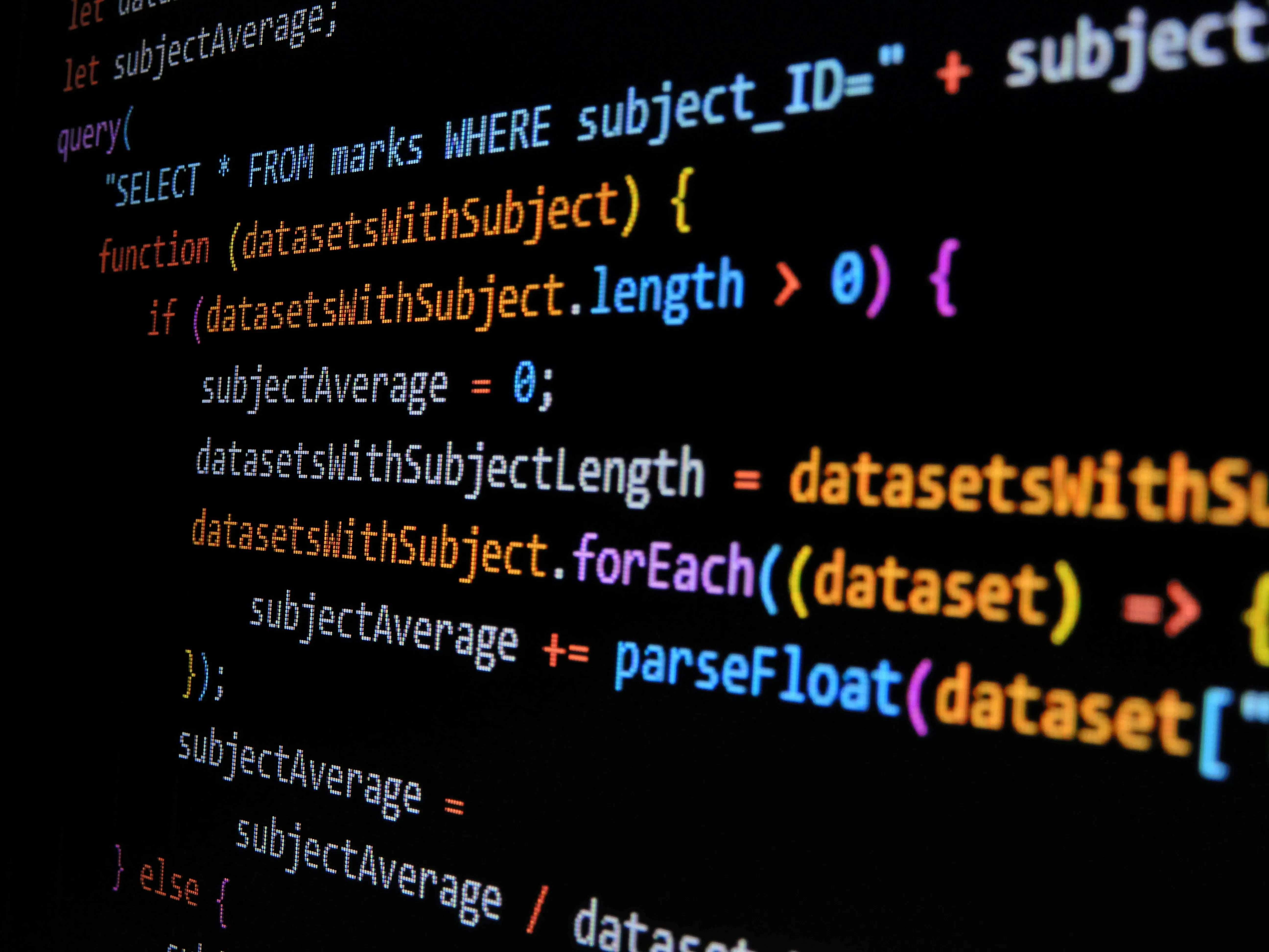 JavaScript and Node.js code on computer for blockchain