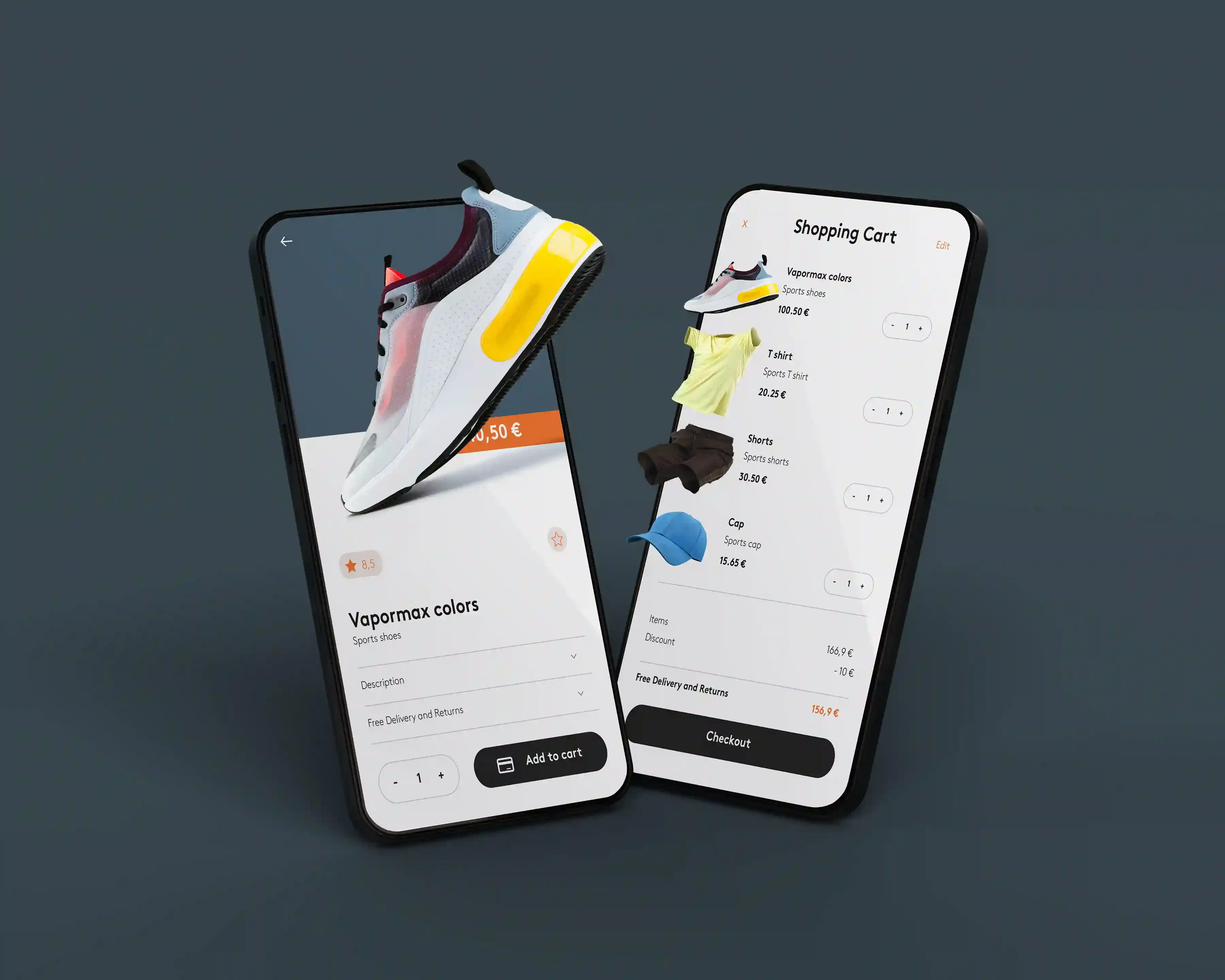 creative marketing collage with smartphone and UX elements