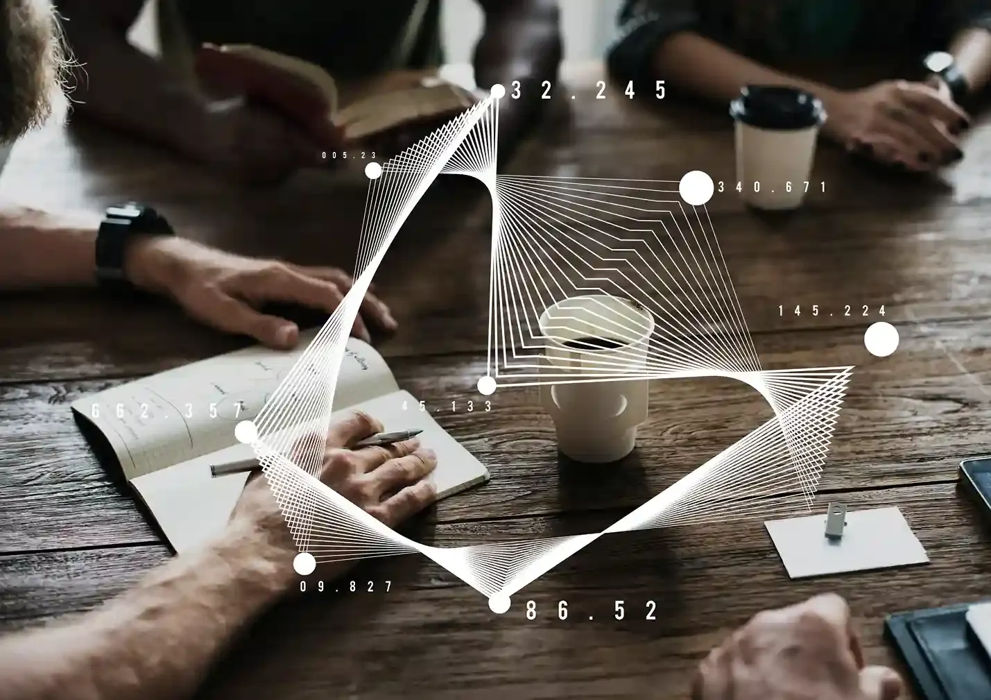data analytics chart showing software development business metrics
