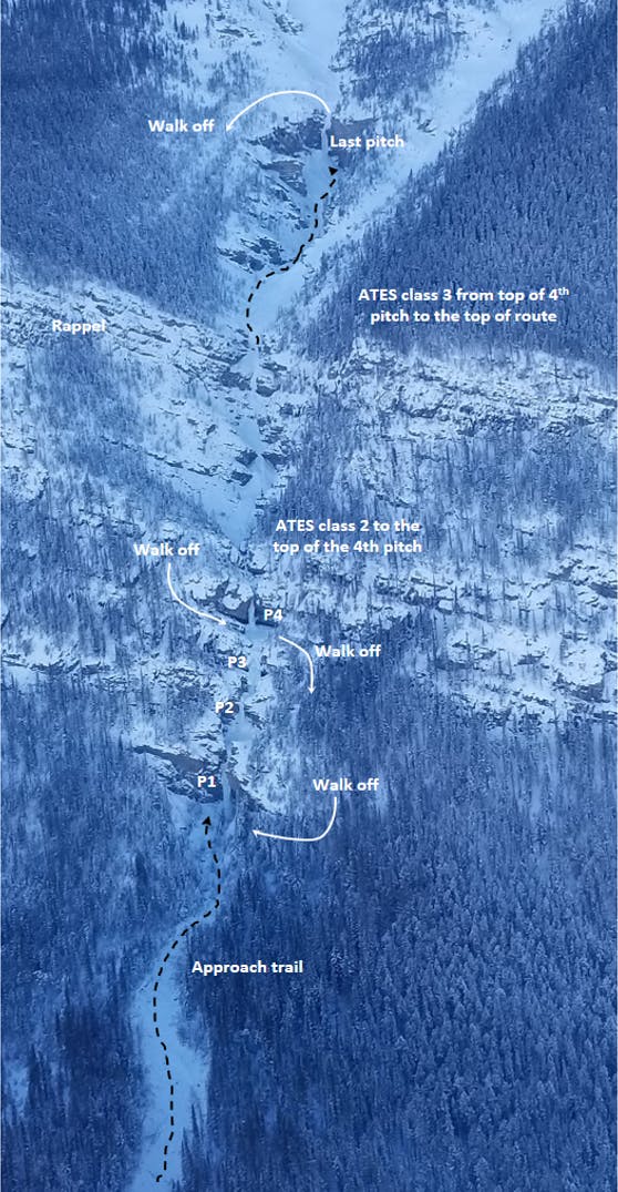 A detailed image showing the approach and pitches of Professor Falls.