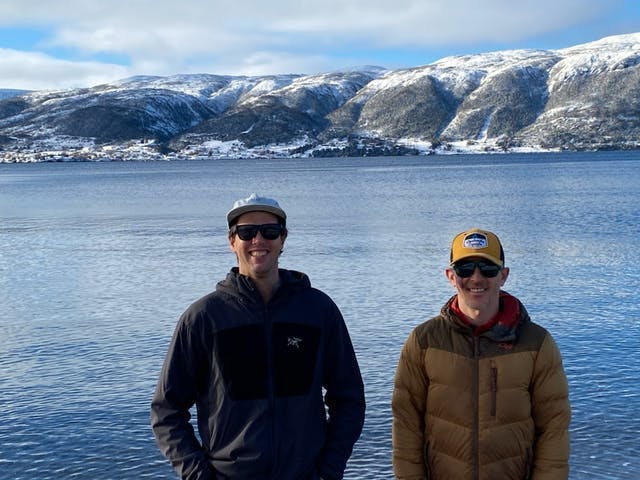 Newfoundland Field Team members Peter Thurlow (left) and Andy Nichols (right). 