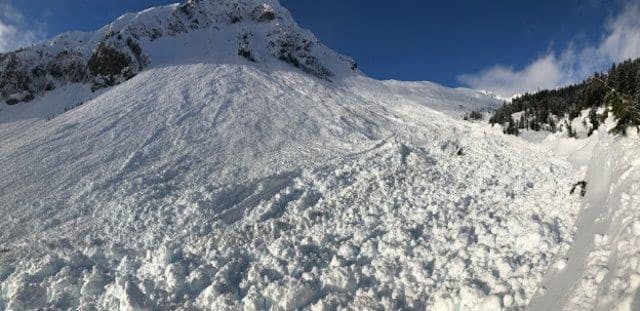 Image showing a size 4 avalanche