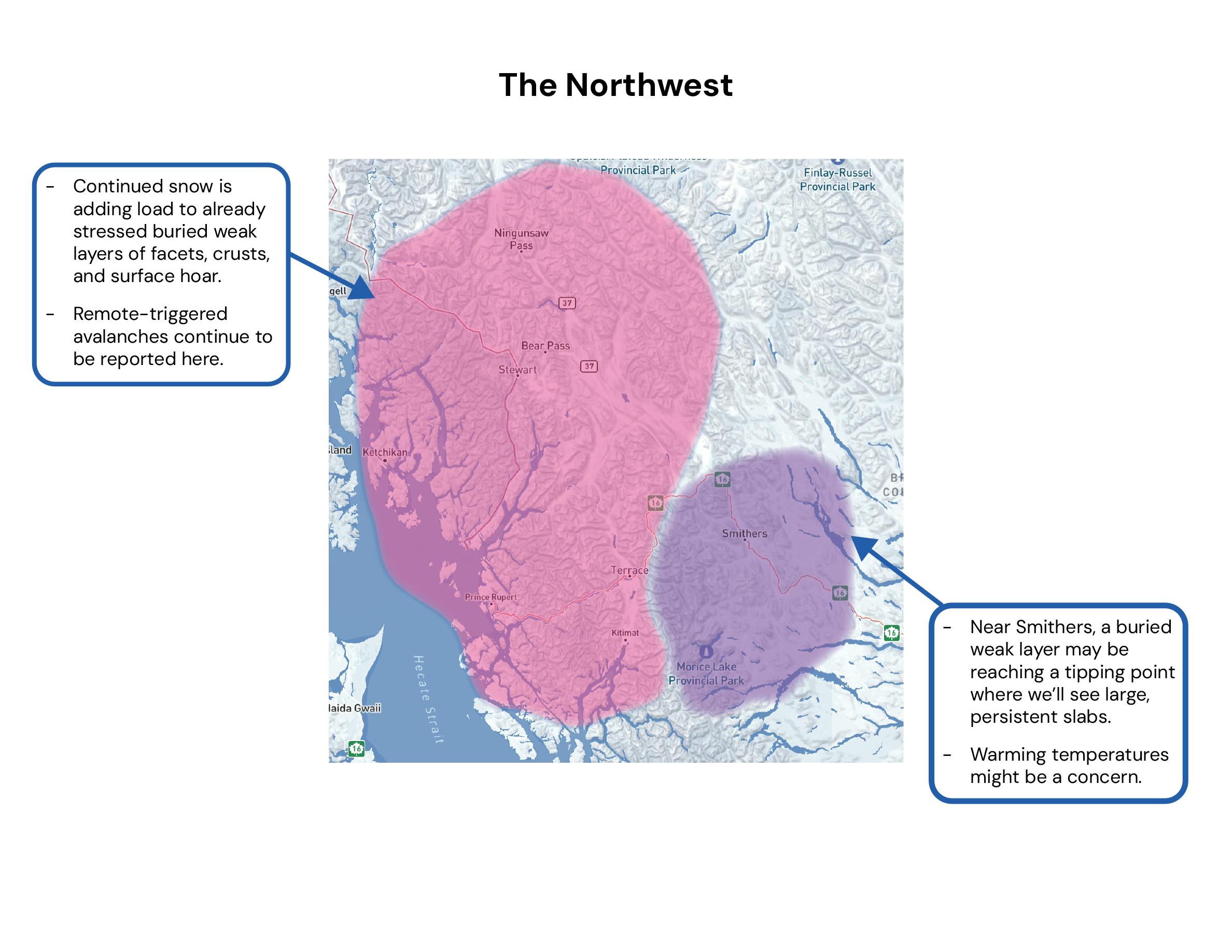 A map showing the distribution of the persistent slab problem