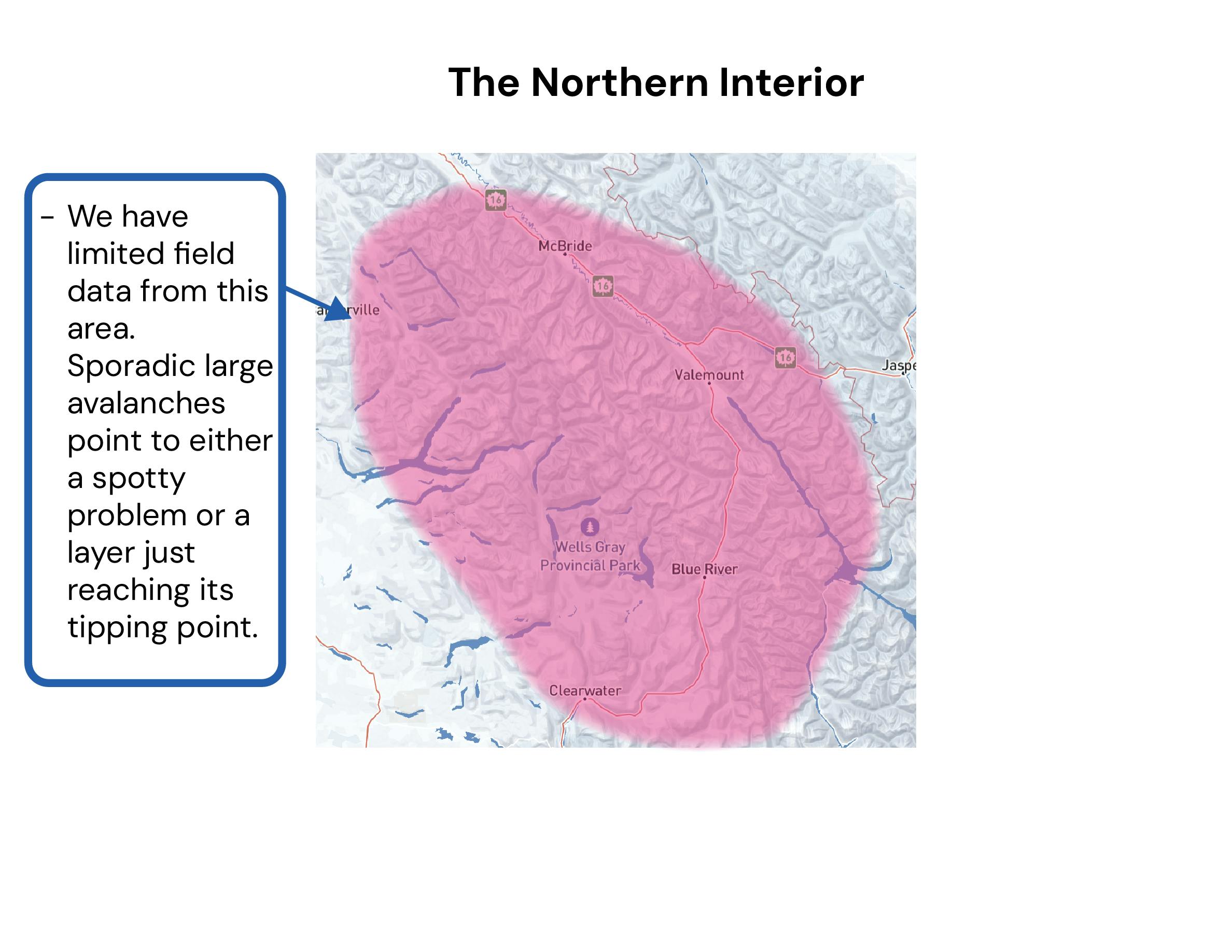 Map showing regions where the persistent slab is active