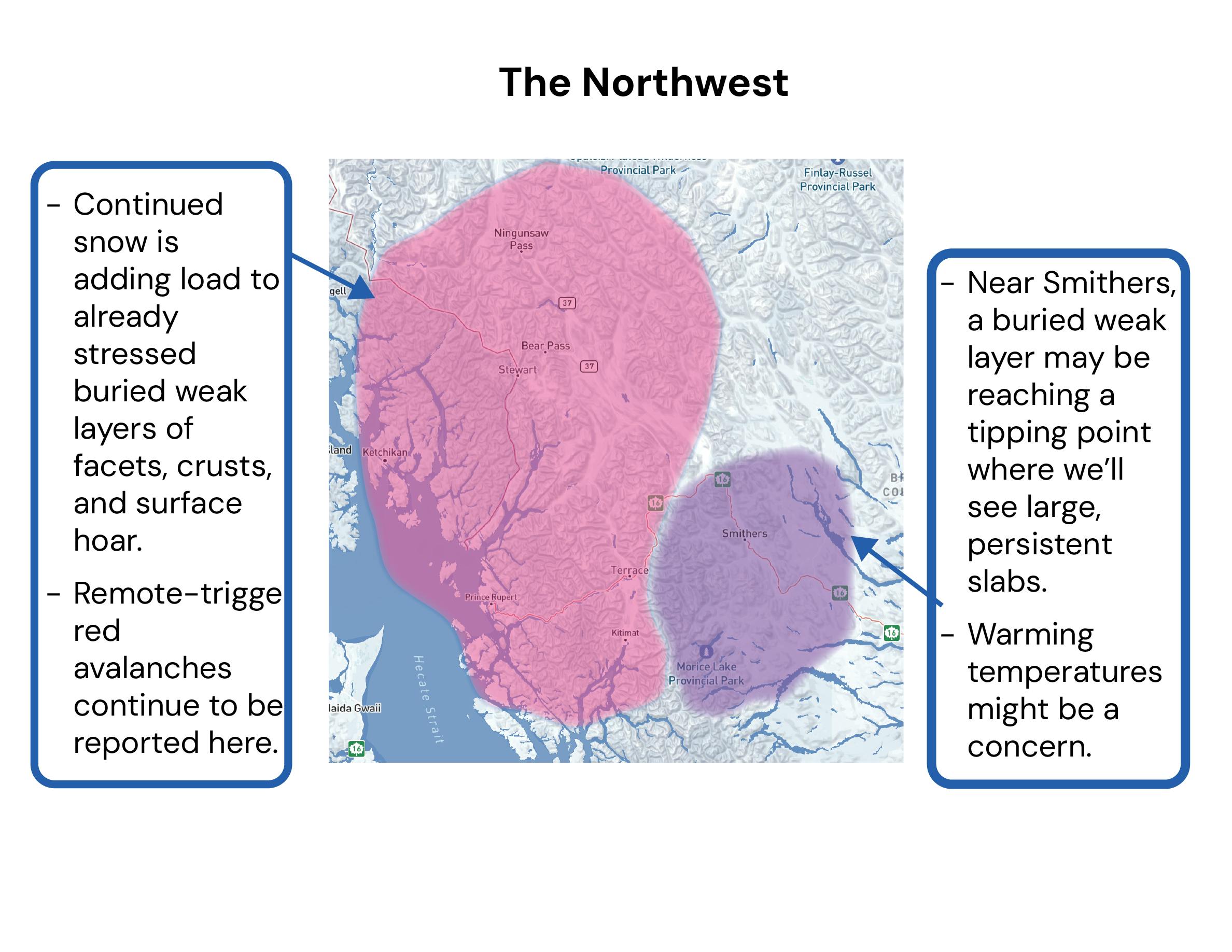 Map showing regions where the persistent slab is active