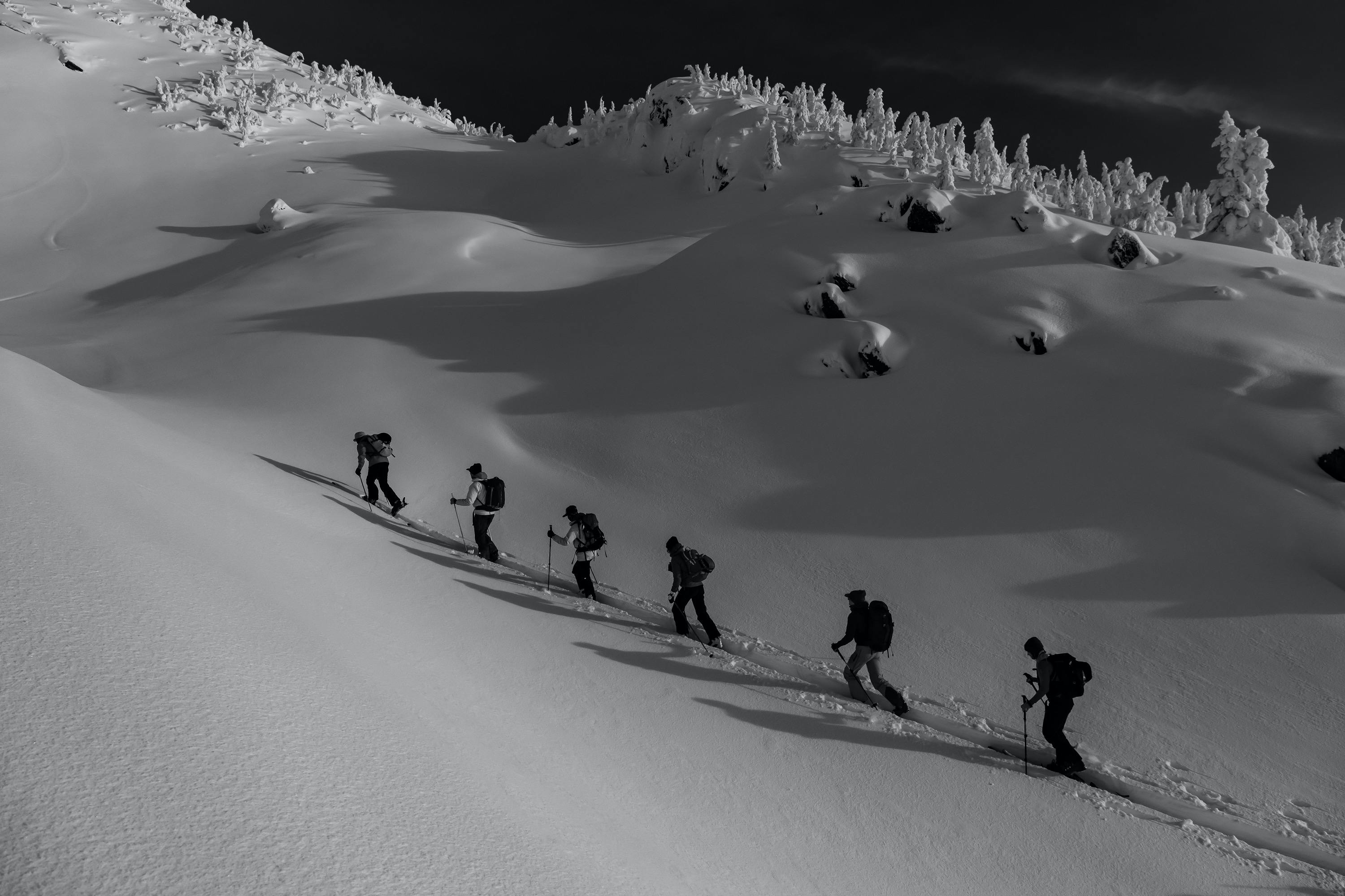 Avalanche Canda/ Open Mountains Youth AST 2 Course, Revelstoke BC.   - Photo Bruno Long