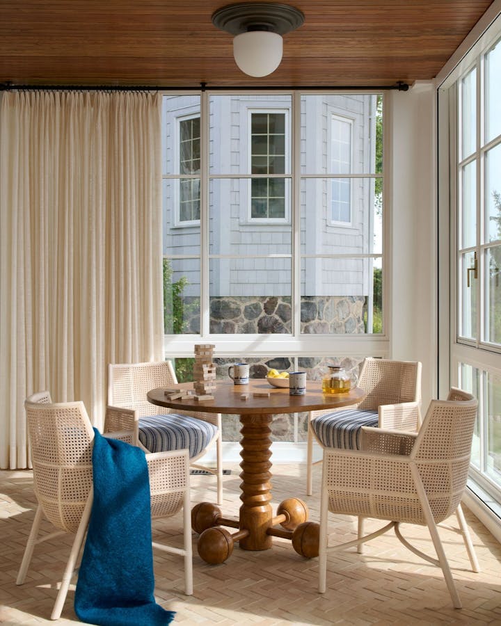 Abrams-Valenti-Luxury-Interior-Design-Lake Geneva-Sunroom Game Table