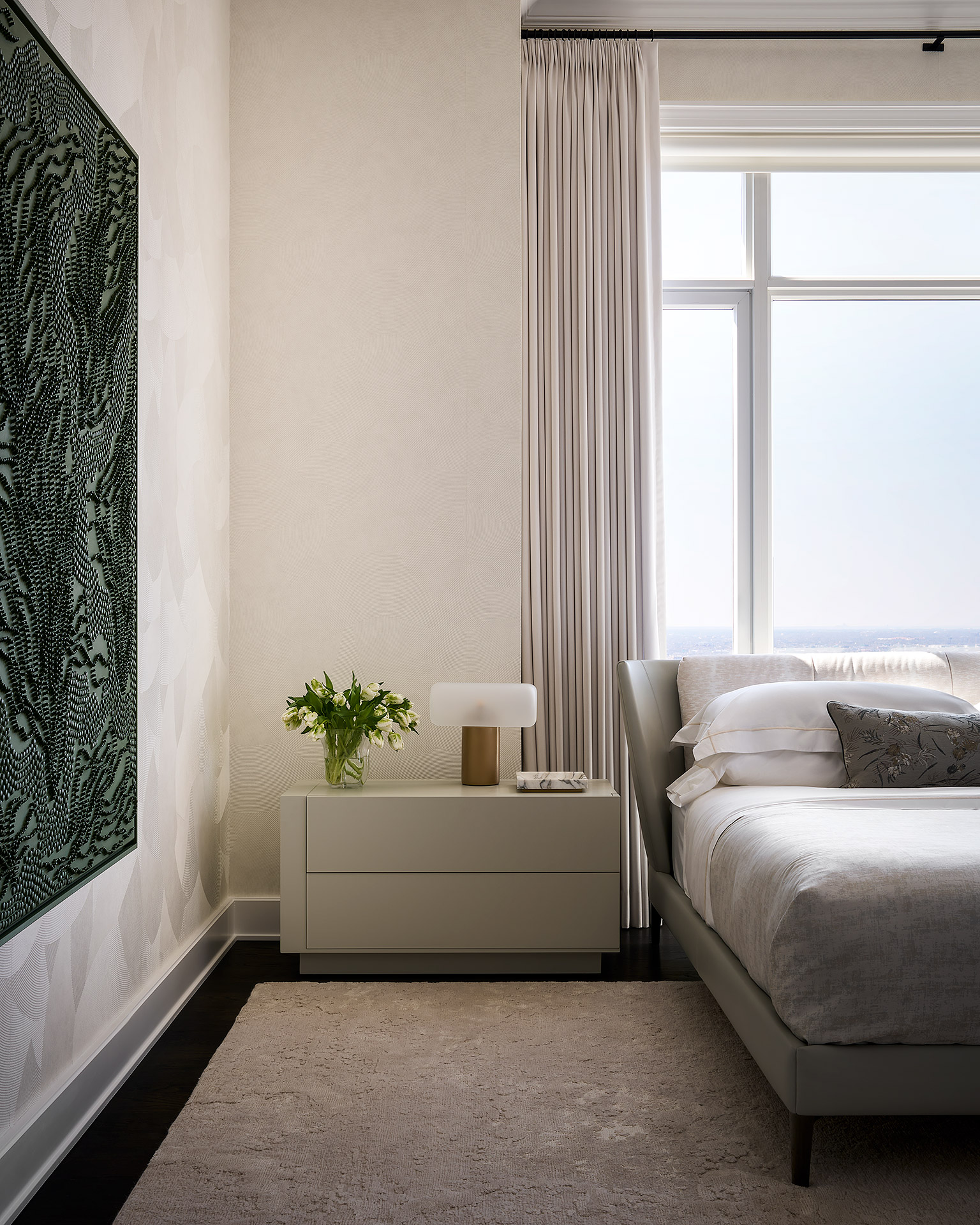 Abrams-Valenti-Luxury-Interior-Design-North Lakeview-Bedroom West