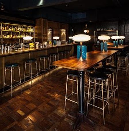 The bar at Hawksmoor, Manchester