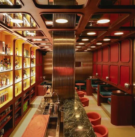 The interior of Night Hawk bar in Singapore