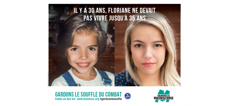 Campagne publicitaire de Vaincre la Mucoviscidose