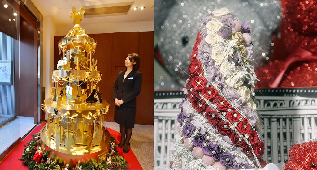 Золотая ёлка Уолта Диснея/Цветочная ёлка с мишкой-компаньоном