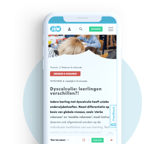 JSW website voor vakbladen in het onderwijs ThiemeMeulenhoff