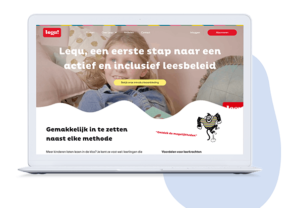 Platform Lequ voor leesplezier in onderwijs door Avocado Media