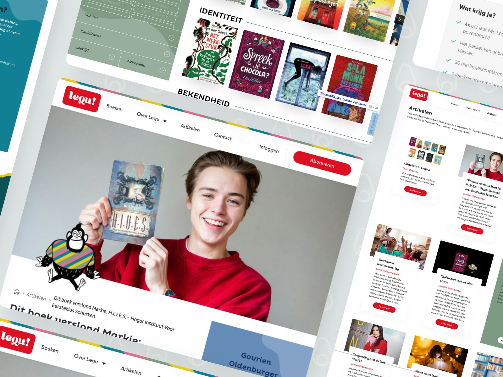 Platform Lequ voor leesplezier in onderwijs door Avocado Media