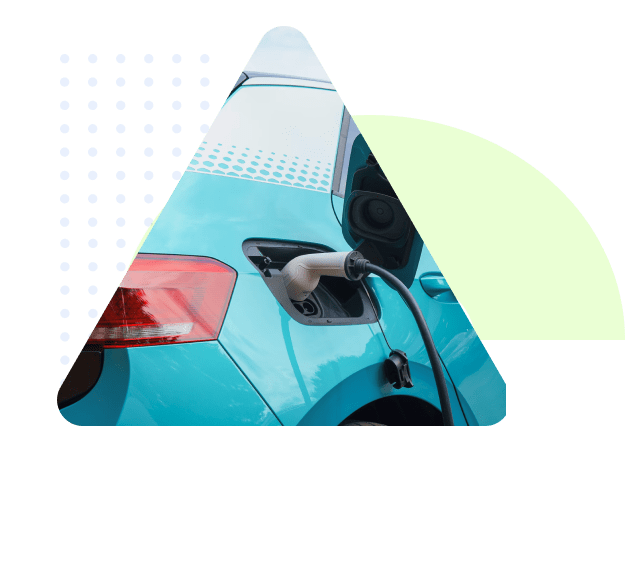 voiture en charge format triangle