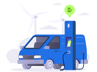 illustration borne de recharge