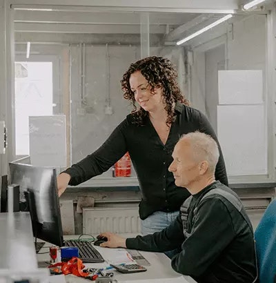 Irma Agricola op locatie bij een klant