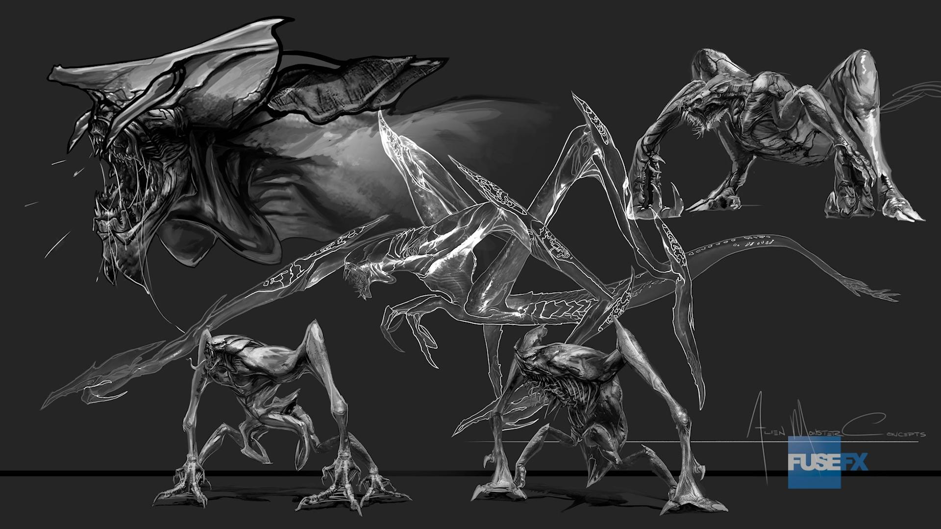 deadline fuse alien predator creature art