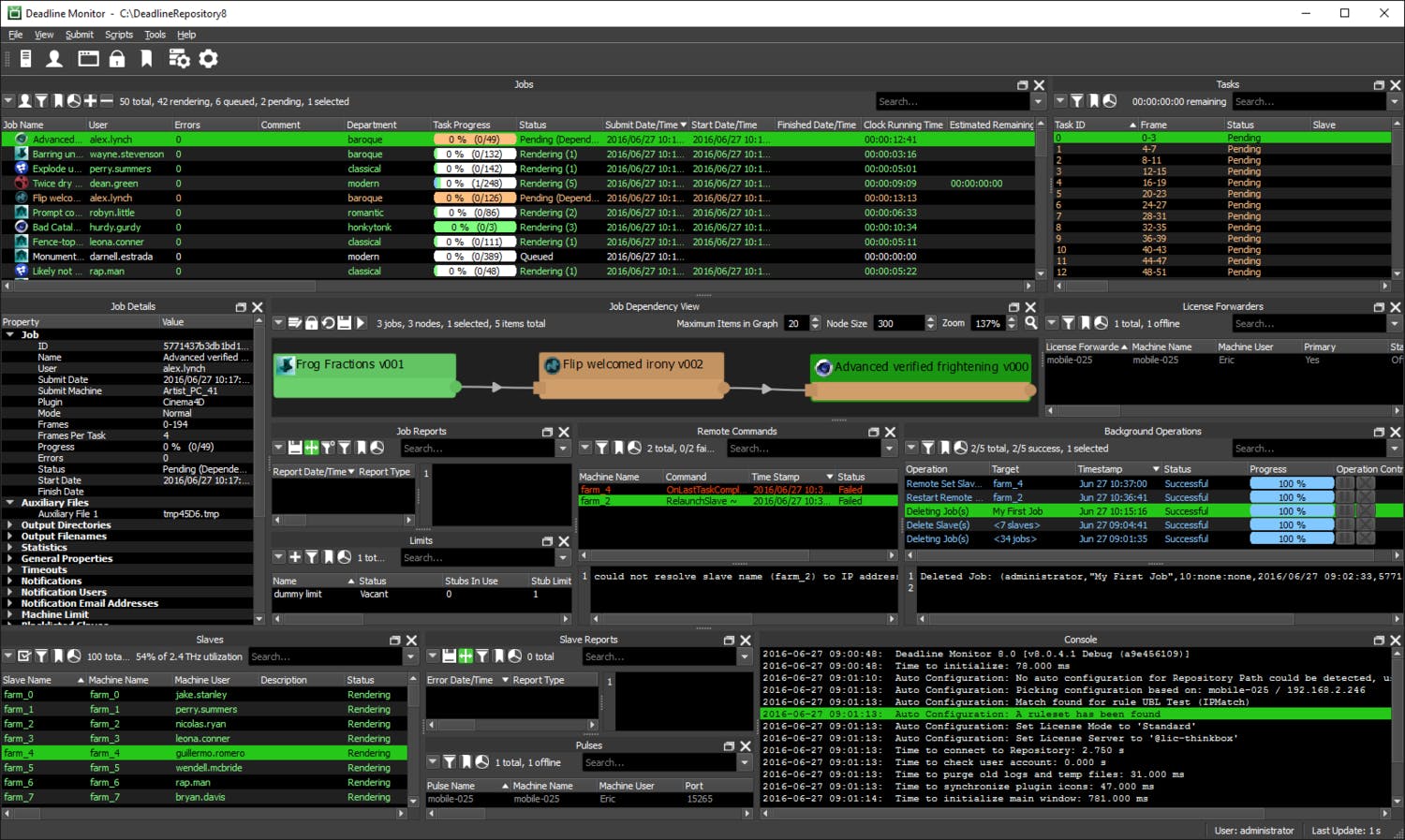 Interface Customization AWS Thinkbox