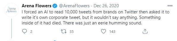 Arena Flowers tweets, Communication Plan