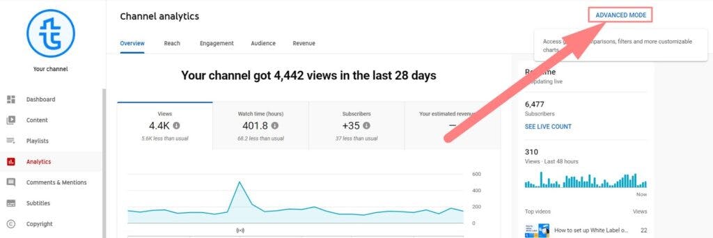 How To Look At Your  Subscriber Count (LIVE!!) 