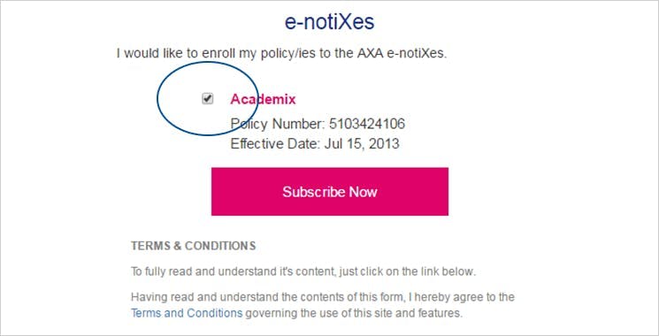 Emma by AXA Portal View Policy Statement