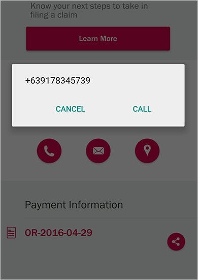 Emma by AXA App Contact Financial Advisor