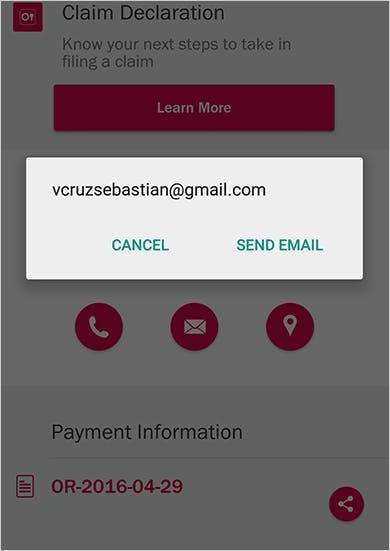 Emma by AXA App Contact Financial Advisor