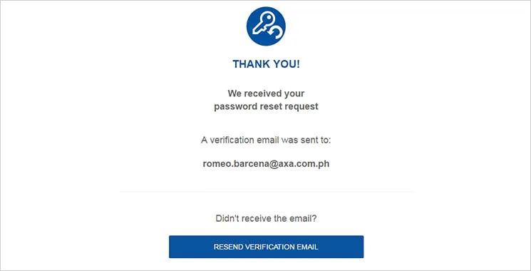 Emma by AXA Portal Reset Password