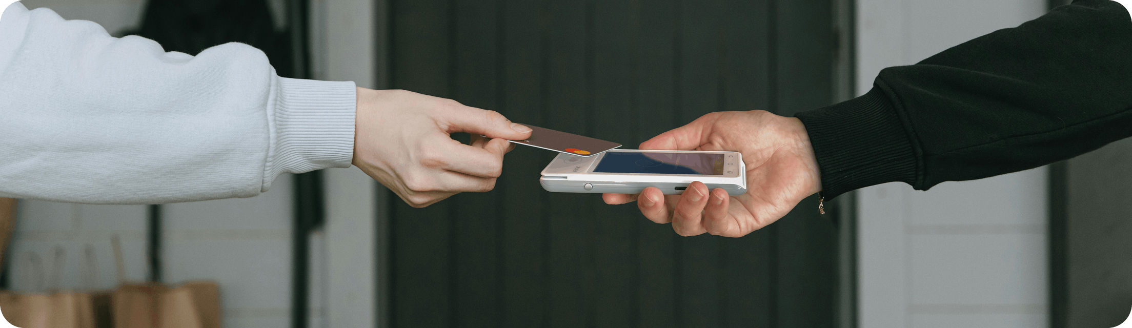 Pagamento con POS A50 e carta di credito