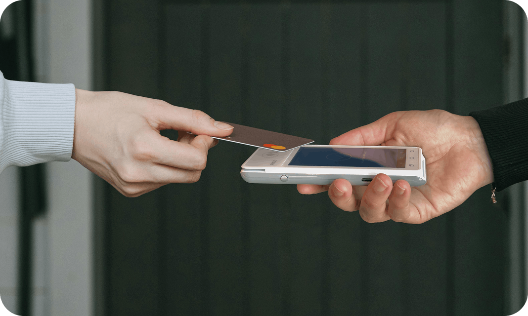 Pagamento con POS A50 e carta di credito