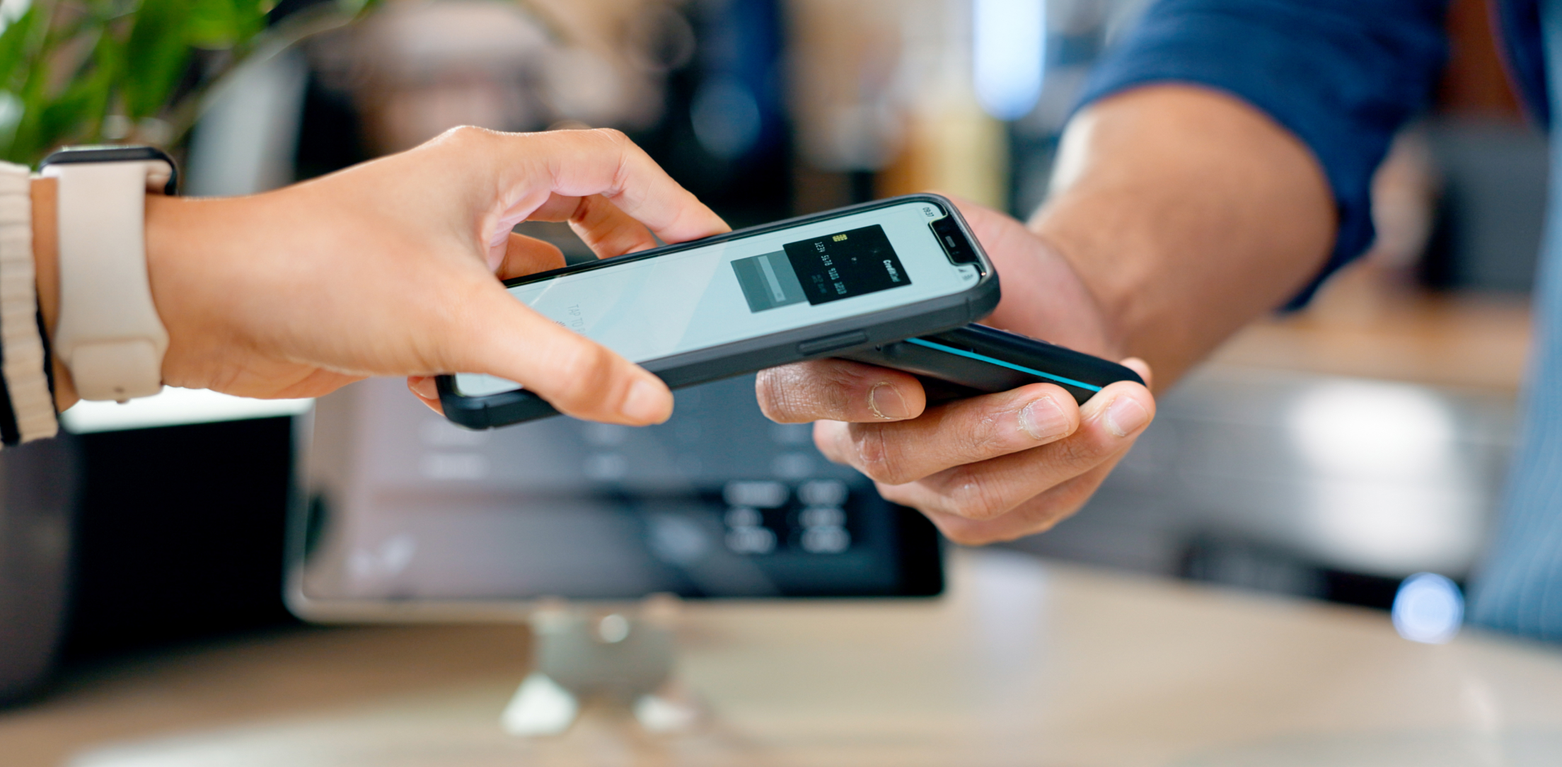 Pagamento con mobile POS